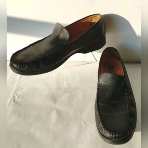 Mephisto Loafers Henri Black Pebbled Leather Mens Shoes Air-Relax Slipons Sz 9.5
